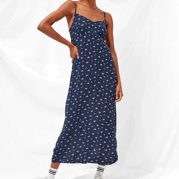 AE MIDI SLIP DRESS - Picture 1 of 6